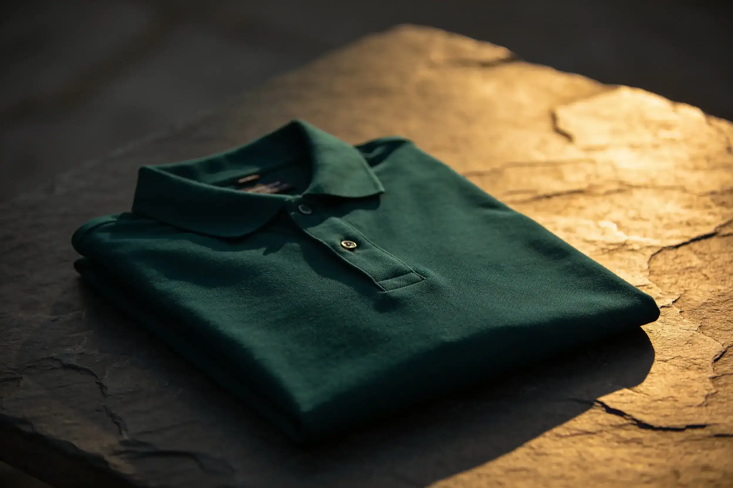 Folded Sabal crew polo
